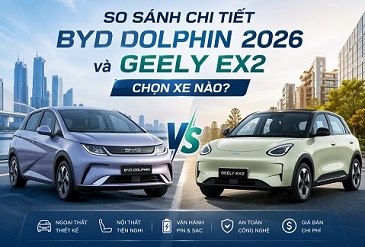 So sánh chi tiết BYD Dolphin 2026 và Geely EX2: Nên Chọn Xe Nào?